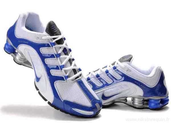 Nike Shox R5 paniers Courir Blanc Marine (1)
